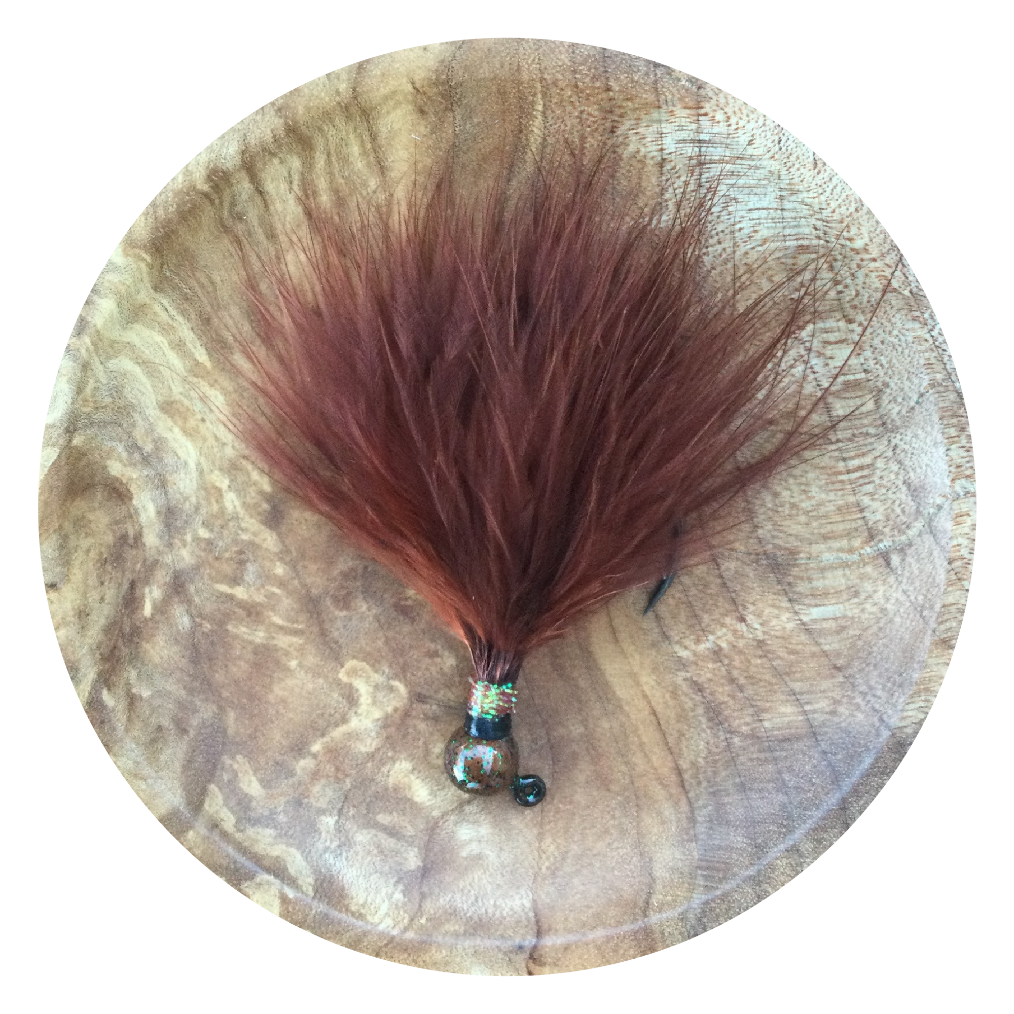 BROWN Smallmouth Marabou Jig