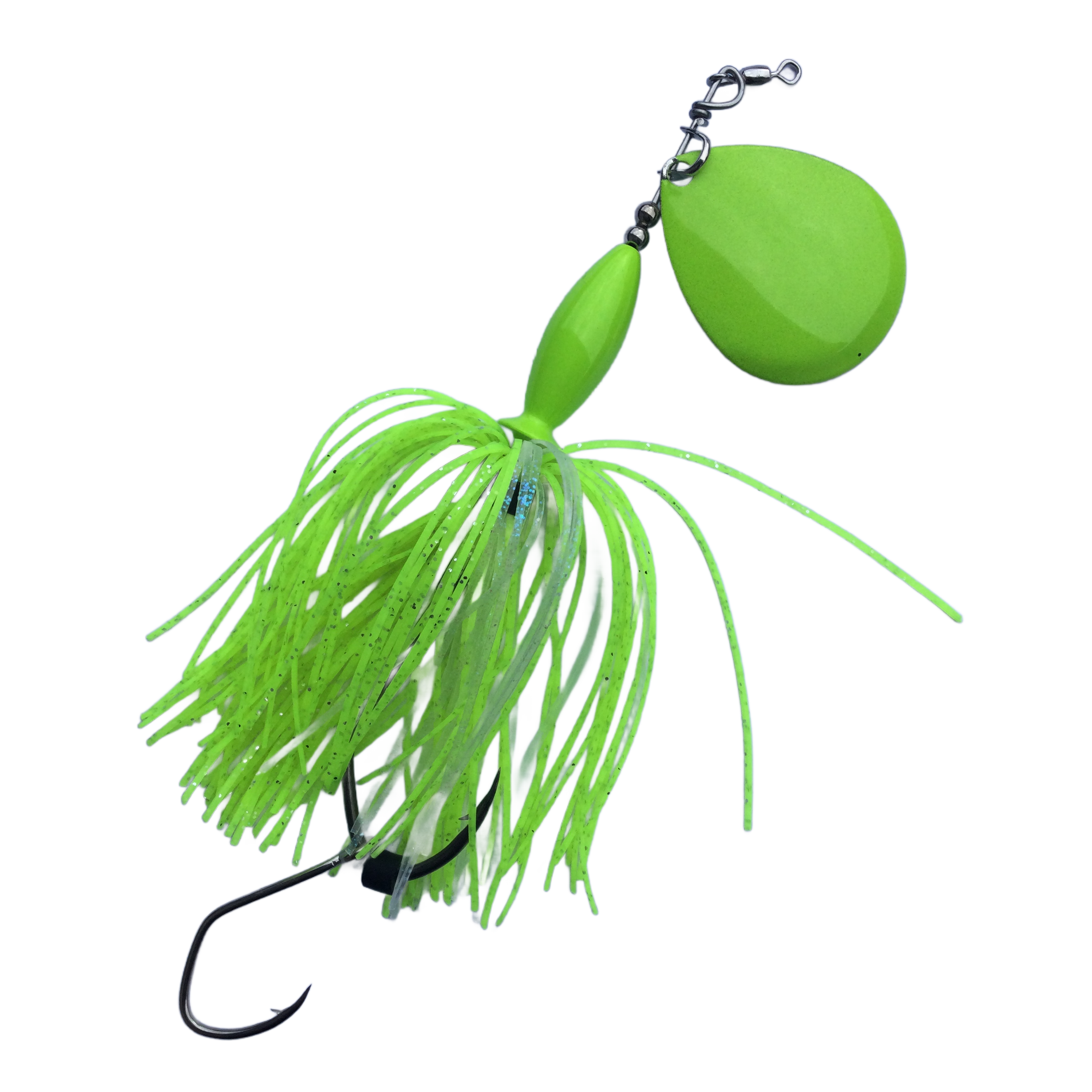 Chartreuse Spin Doctor - Bass Fishing Spinner