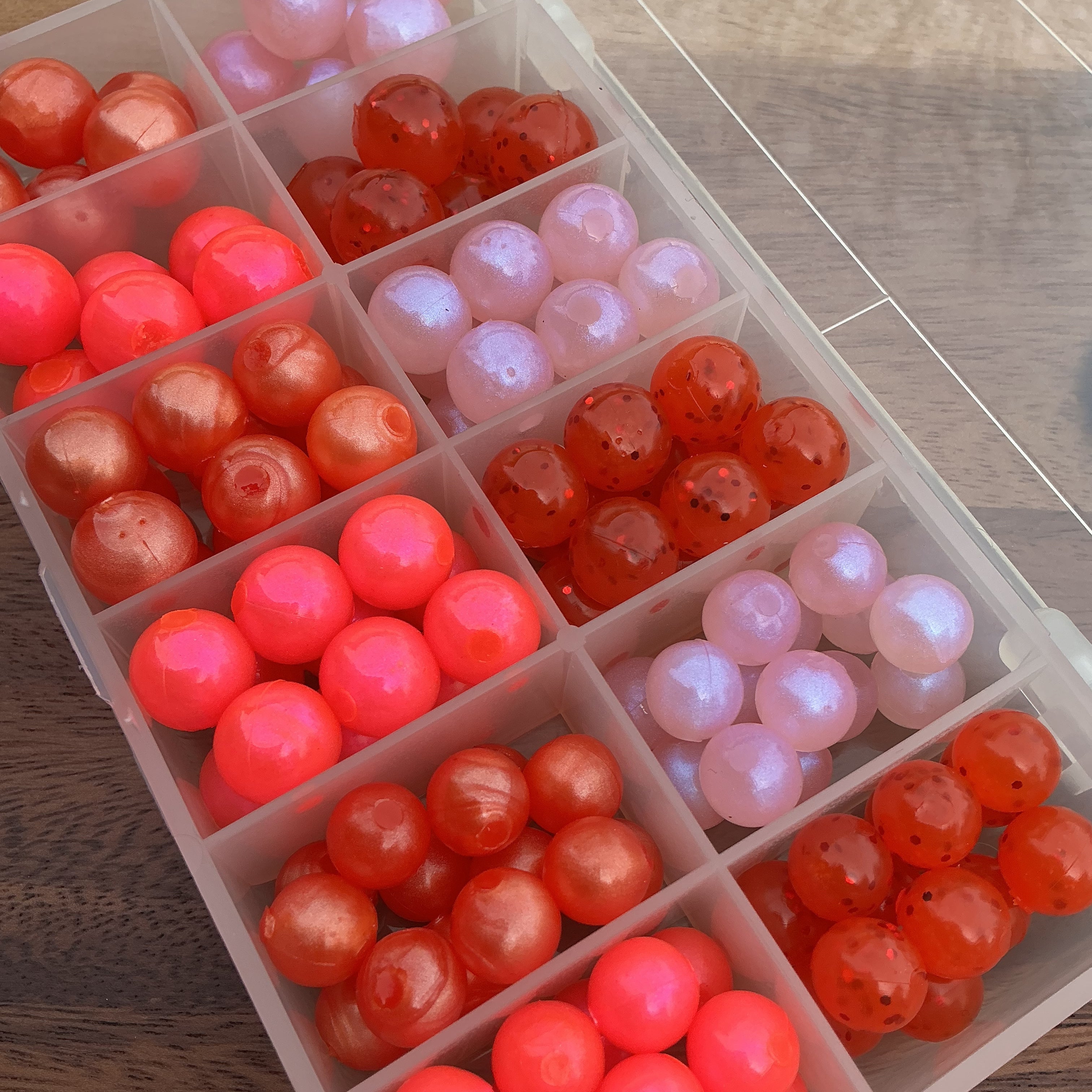 サニーレタスマントルピース Soft Plastic Bead Eggs | Pack 2 for Chinook Salmon