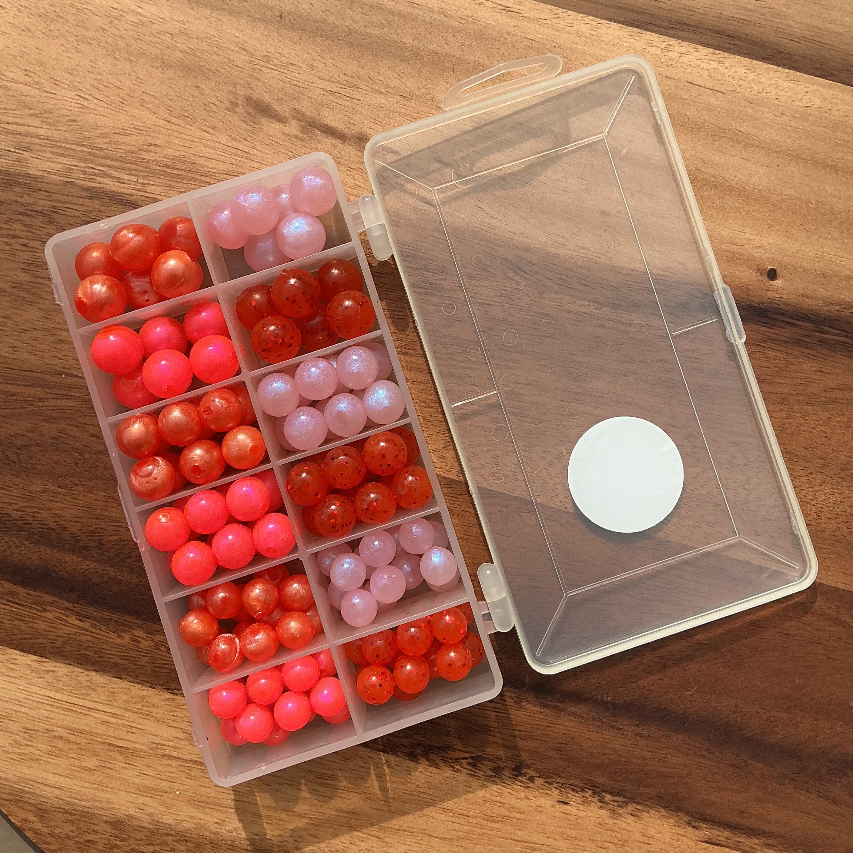 サニーレタスマントルピース Soft Plastic Bead Eggs | Pack 2 for Chinook Salmon
