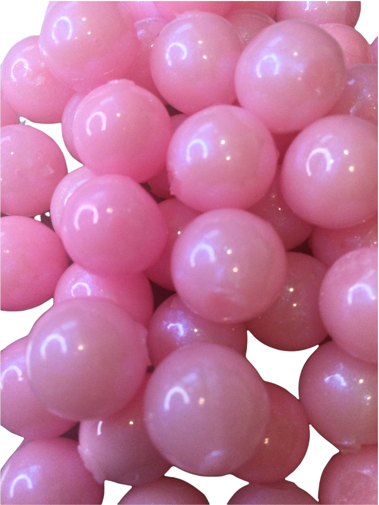 Bubblegum Pearl Pink Soft Plastic Bead Eggs