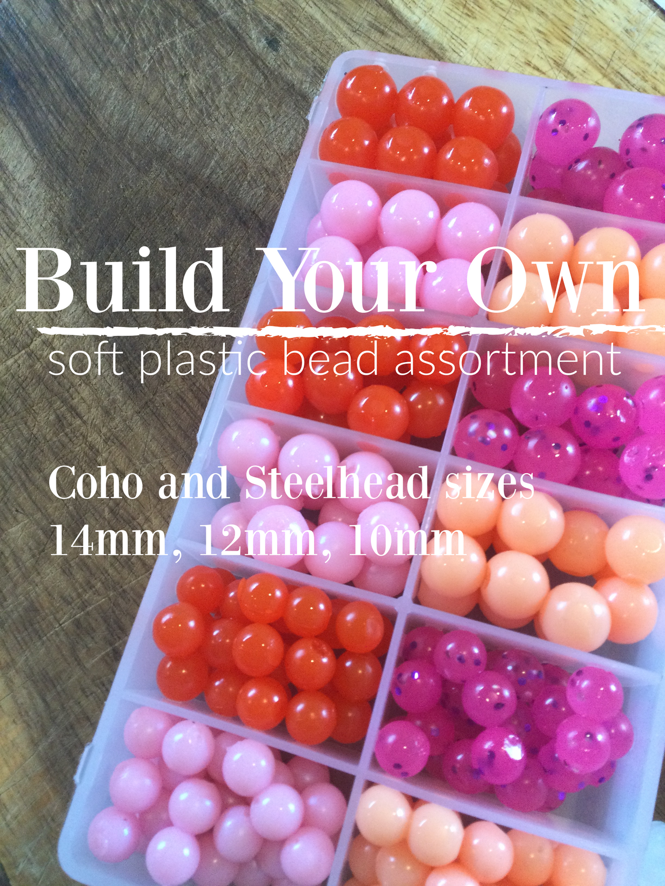 SILANON Soft Fishing Beads Assortment Kit,1000pcs Glow Beads Fishing Bait  Eggs Luminous Oval Round Plastic