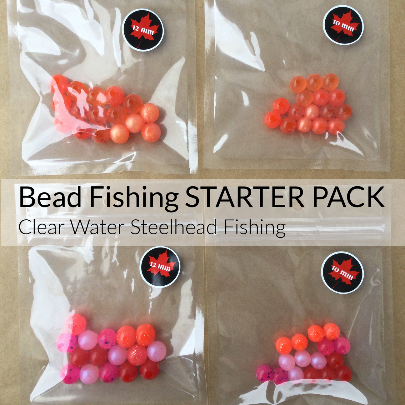 Clear Water Bead Fishing STARTER PACK (for Steelhead)