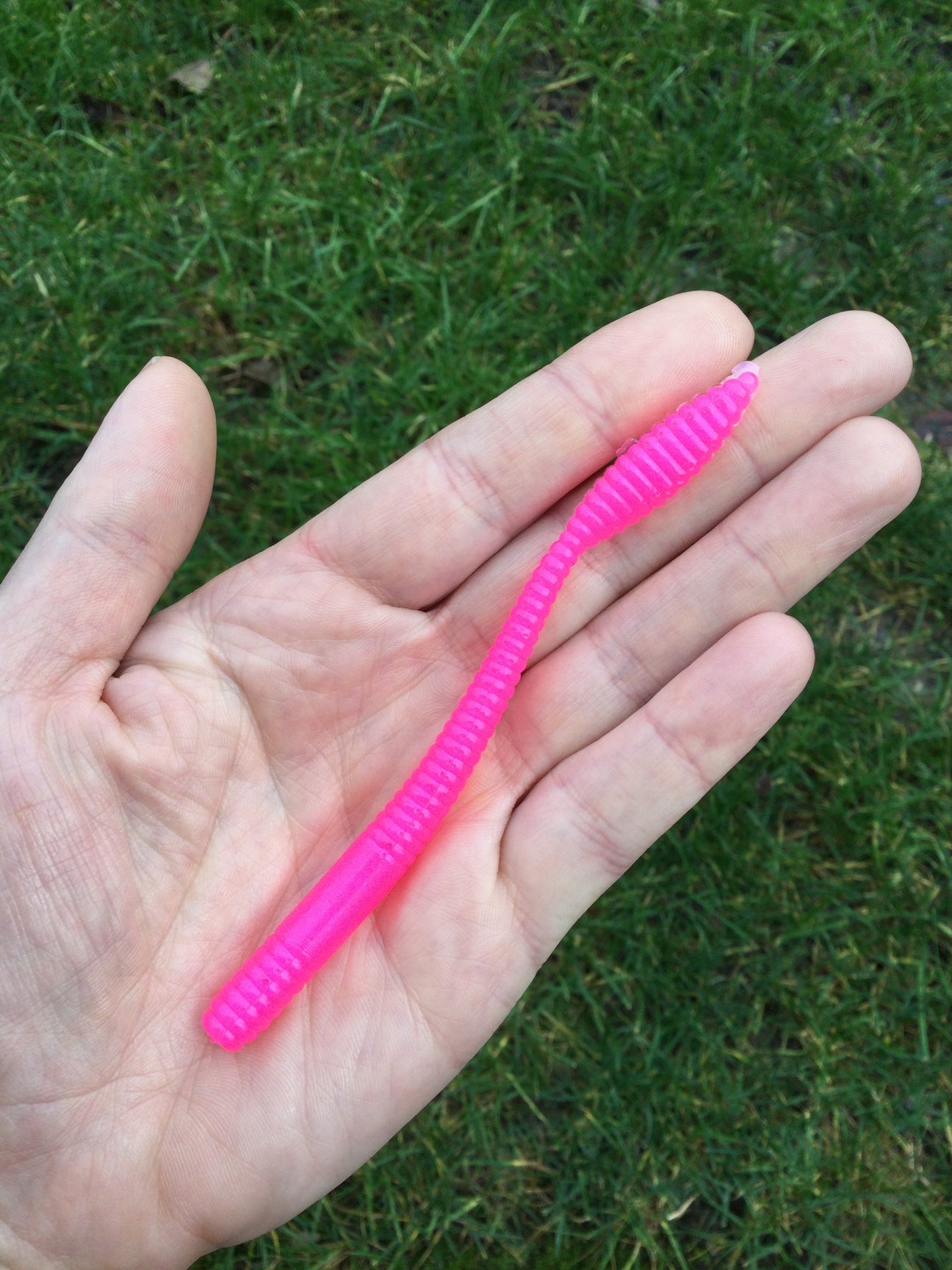 Hot Pink Prism- Viper Tail Worm