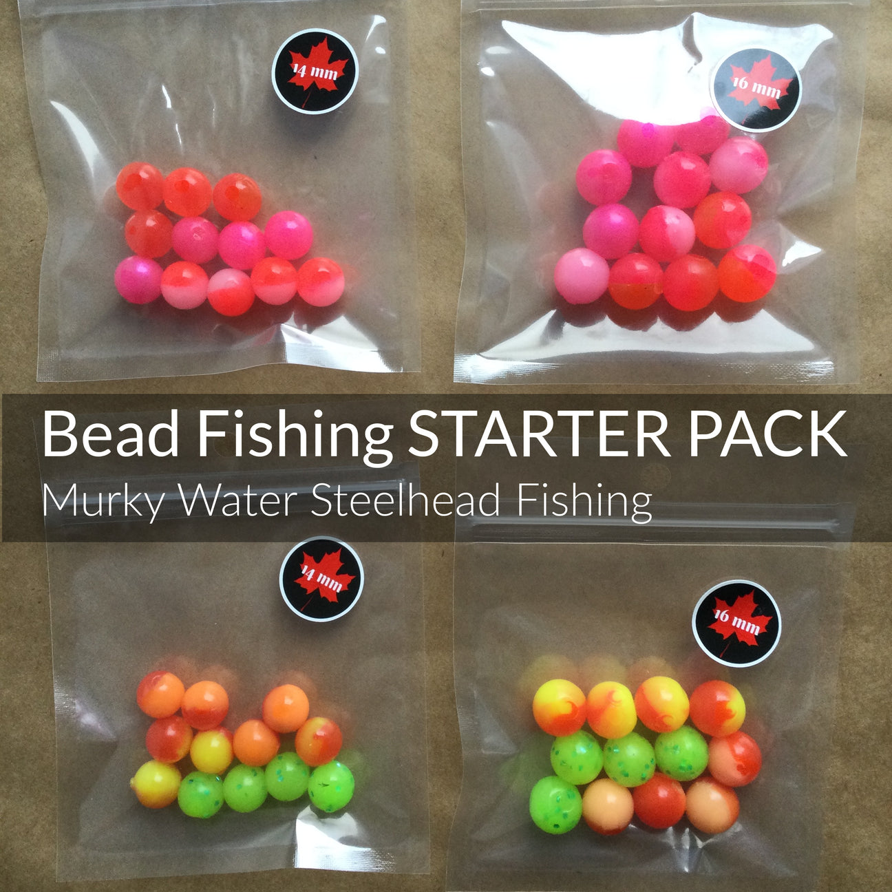 Clear Water Bead Fishing STARTER PACK (for Steelhead)